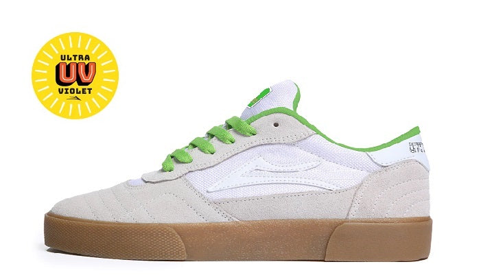 Lakai Cambridge Shoe White/UV Green