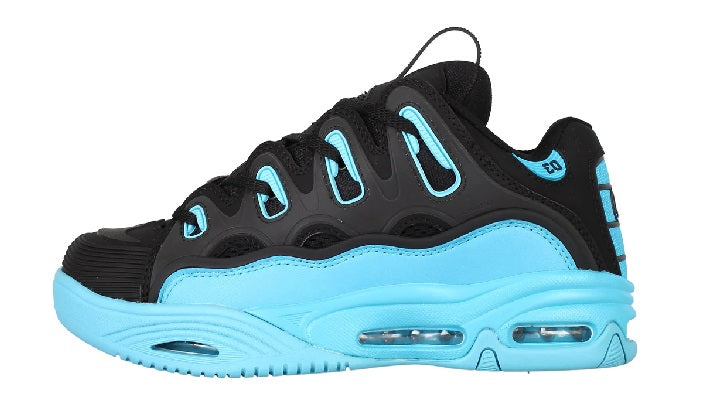 Osiris D3 2001 Shoe - Black/Black/Cyan – Go Sports Skate Shop