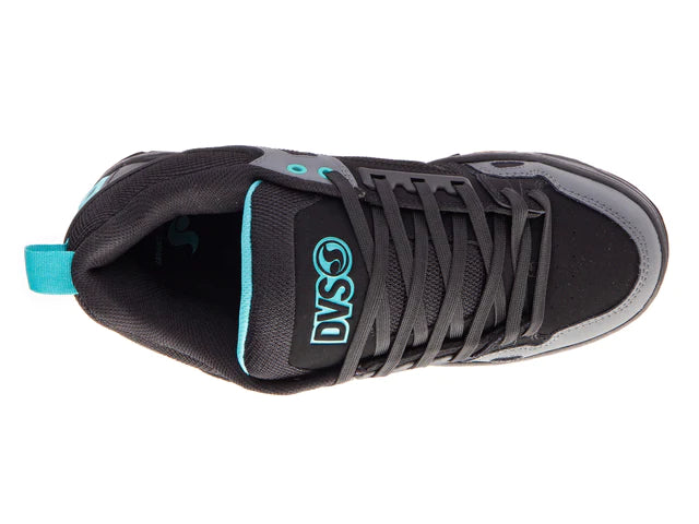 DVS Comanche Shoe - Black/Turquoise/Gum – Go Sports Skate Shop