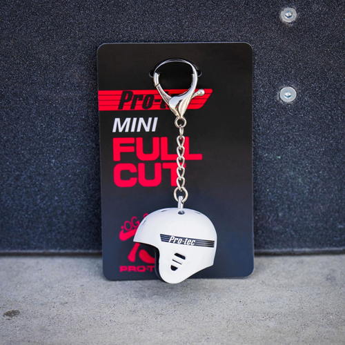 Protec Mini Full Cut Helmet Keychain - White – Go Sports Skate Shop
