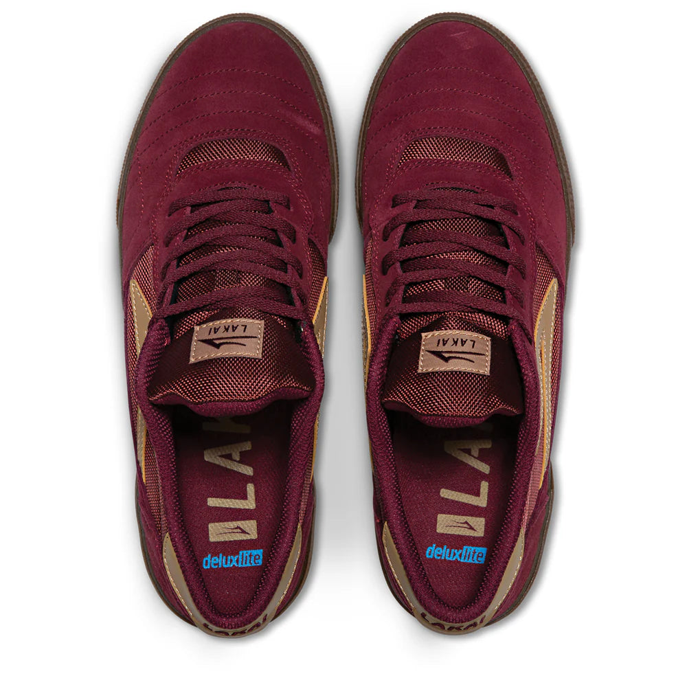 Lakai Kids Cambridge Shoe Burgundy – Go Sports Skate Shop